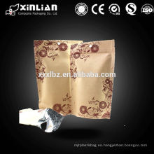 Natural Bolsa de papel Kraft / Natural Kraft Foil Stand Up Zip Bolsa